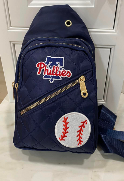 Phillies 2 Patch Sling Bag