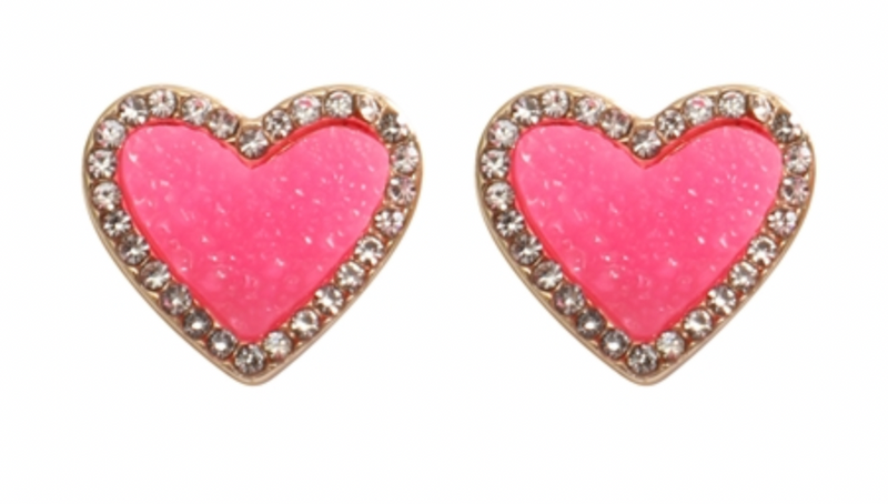 Hearts and Bling Earring