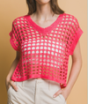 Oversized Net Cover Top