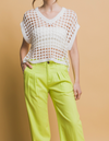 Oversized Net Cover Top