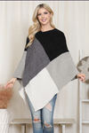 Geometric Squares Poncho