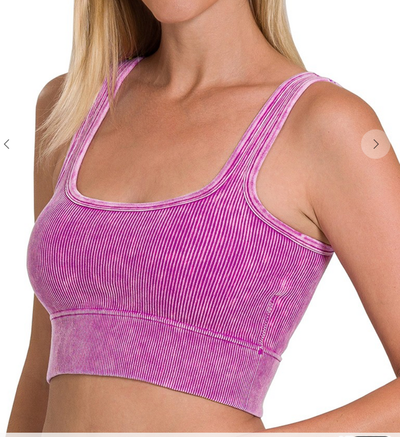 Square Neck Tank W/ Padding - Style 1
