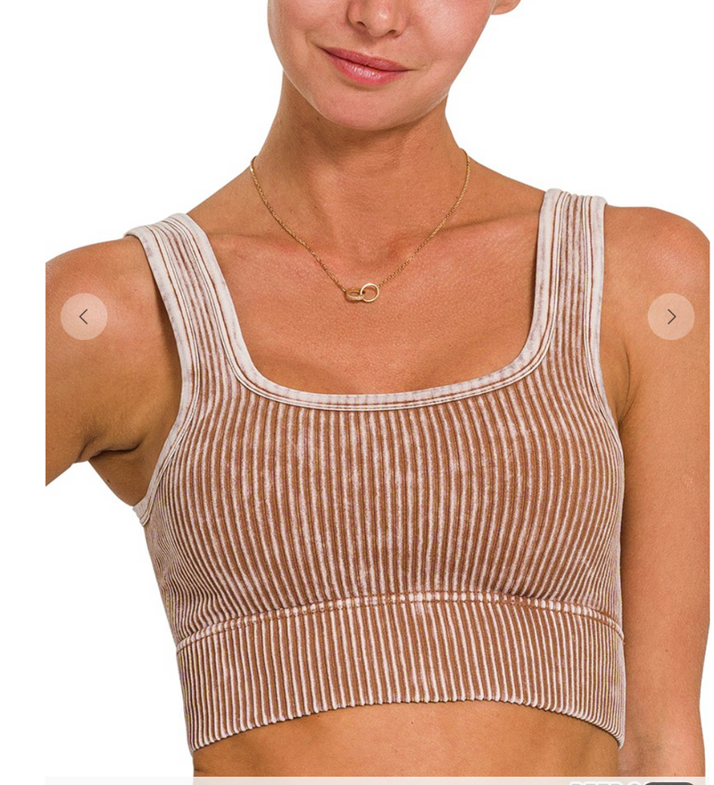 Square Neck Tank W/ Padding - Style 2
