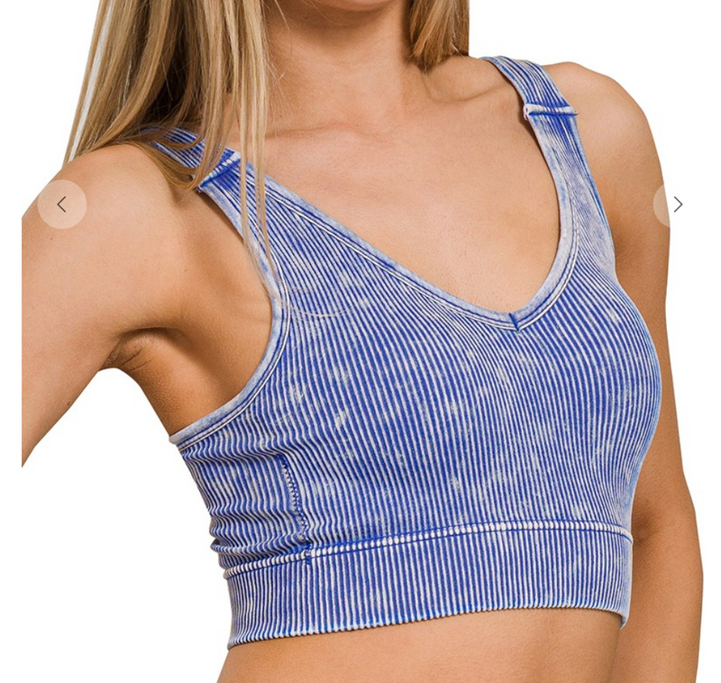 V-Neck Tank W/ Padding - Style 2 (9 colors)
