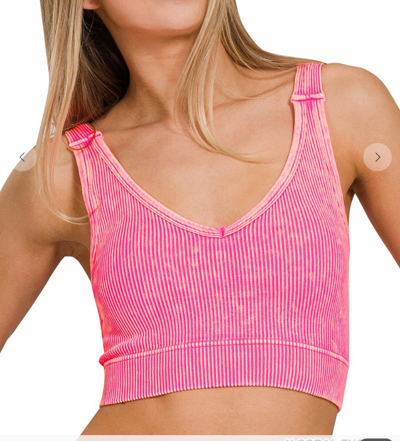 V-Neck Tank W/ Padding - Style 2 (9 colors)