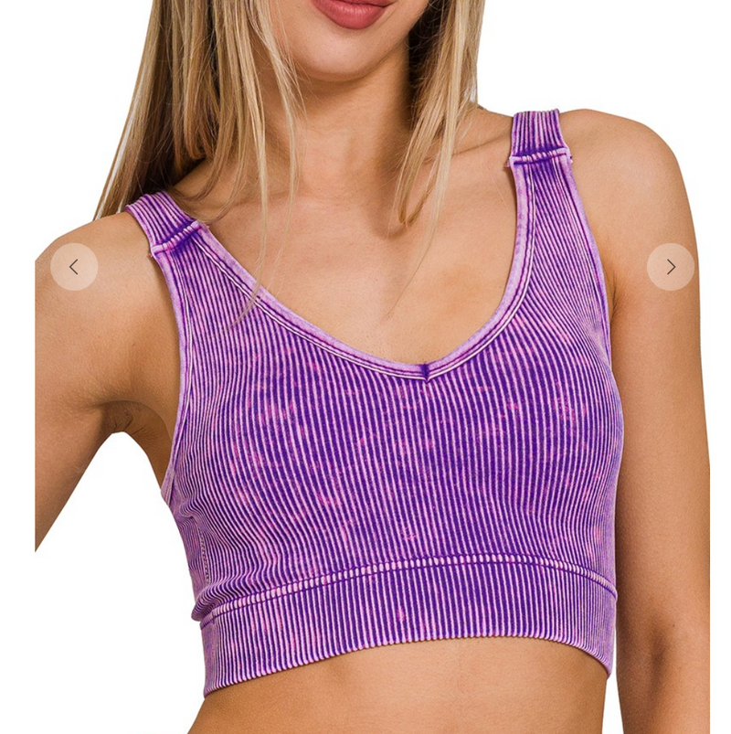 V-Neck Tank W/ Padding - Style 2 (9 colors)