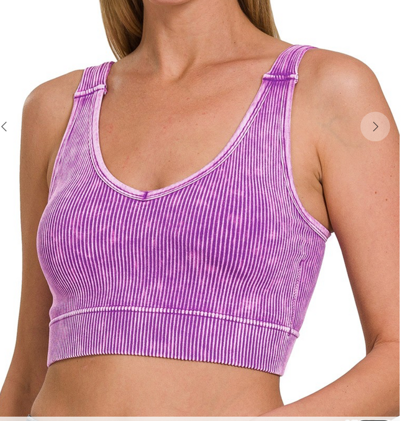 V-Neck Tank W/ Padding - Style 2 (9 colors)