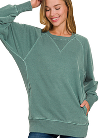 Pigment Dyed French Terry Pullover