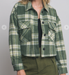 Plaid Shacket with Detachable Hood