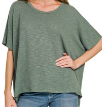 Oversized Slub Hacci Top