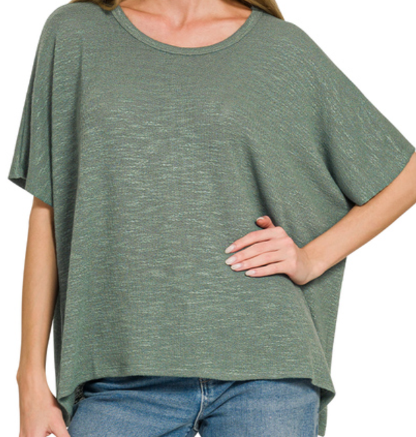 Oversized Slub Hacci Top
