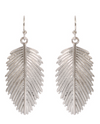 Palm Leaf Hook Earrings