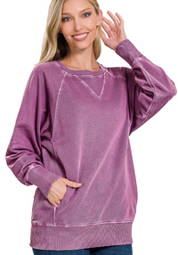 Pigment Dyed French Terry Pullover