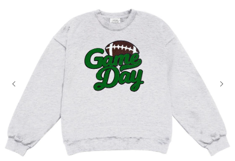Game Day Patch Relaxed Fit Fleece Sweatshirt (Style #1)