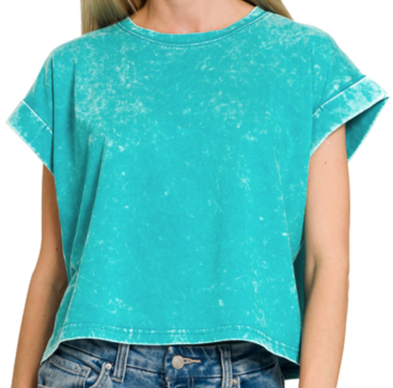 Vintage Washed More Cropped Tee