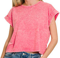 Vintage Washed More Cropped Tee