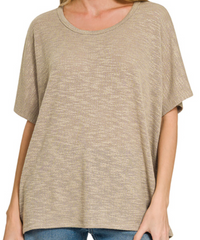Oversized Slub Hacci Top