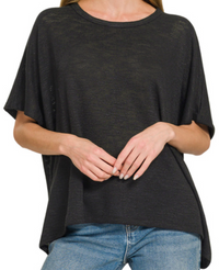 Oversized Slub Hacci Top