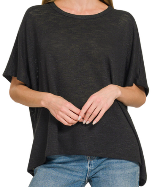 Oversized Slub Hacci Top