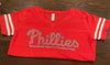 Retro Phillies Bling V-Neck > RESTOCKED