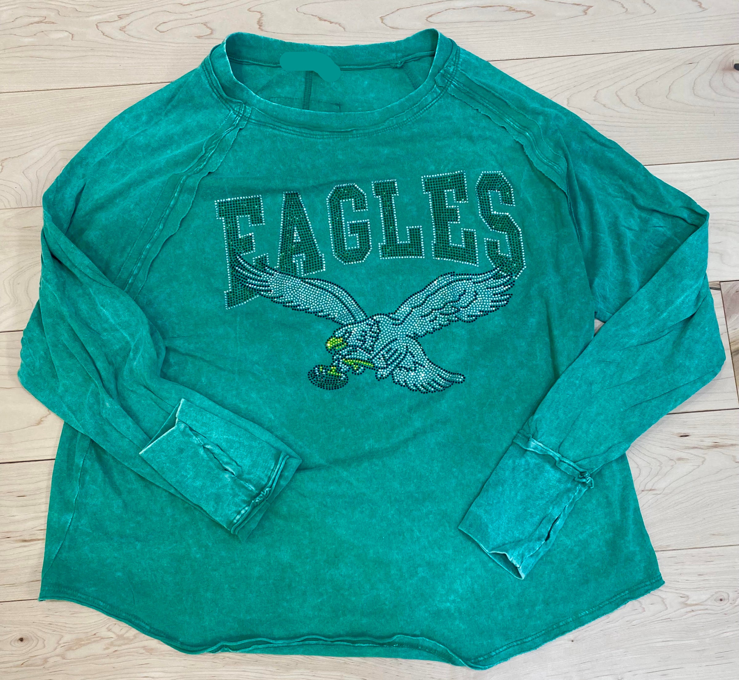 E Bling Spring Washed Thumbhole Top