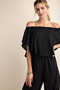 Ruffle Top Jumpsuit