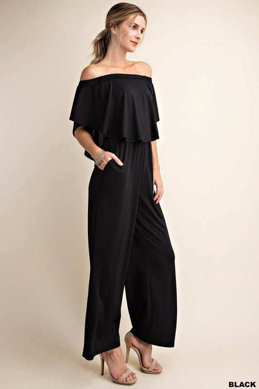 Ruffle Top Jumpsuit