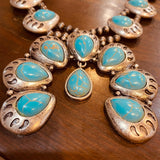 Squash Blossom Statement Necklace/Earring  Set