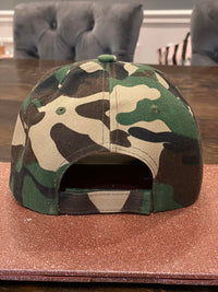 Camo Designer  Hat ( upcylced )