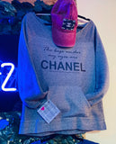 The Bags Under My Eyes Are Chanel Alternative Cutout Pocket Sweatshirt ( DTG )