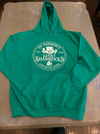 ST. PATRICK'S LUCKY SHAMROCK - HOODIE - DTG