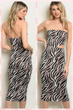 Sexy Zebra BodyCon Dress
