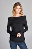 Fold Over Top - Black