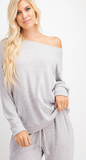 Dreamy Brushed Boat Neck ( top only )
