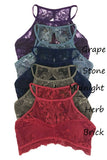 High Neck Lace Bralette - Multi Color