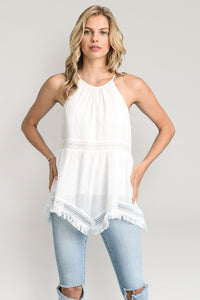 Halter Neck Top - White