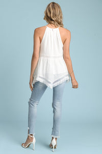 Halter Neck Top - White