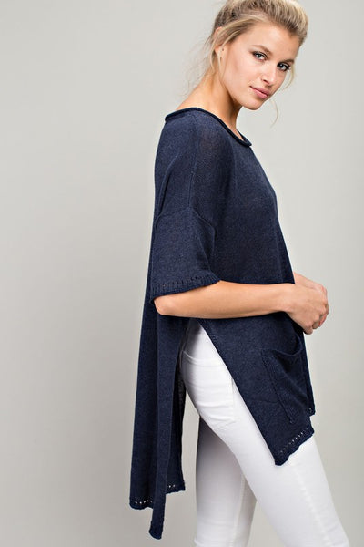 High Low Oversized Knit Sweater