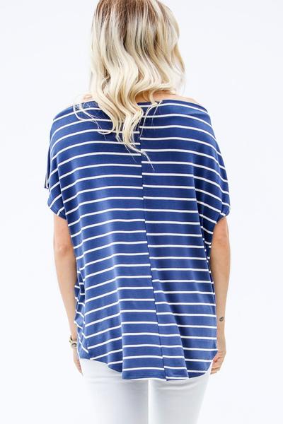 Striped Off The Shoulder Top - More colors