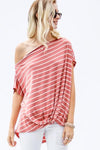 Striped Off The Shoulder Top - More colors