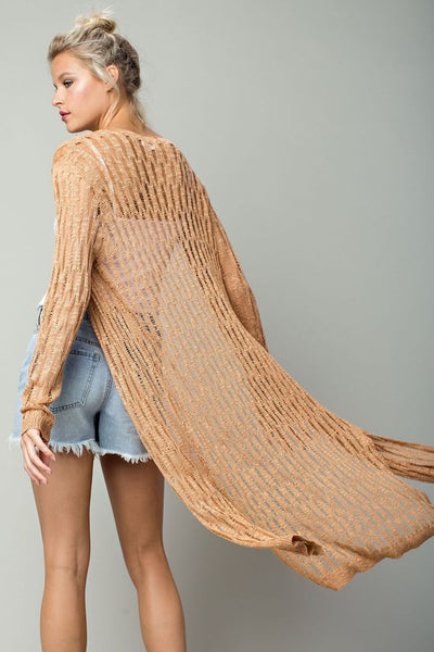 Knit Duster - Rose
