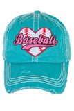 Baseball Love Distressed Cap