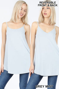 REVERSIBLE SPAGHETTI CAMI TANK - New Colors