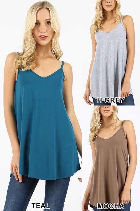 REVERSIBLE SPAGHETTI CAMI TANK - New Colors