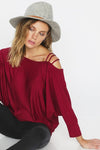 Triple Straps One Shoulder Top - More Colors