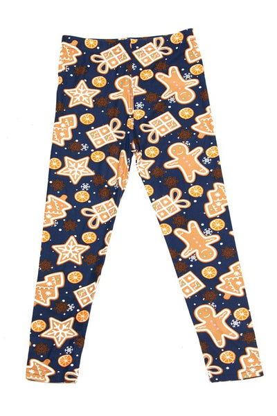 Gingerbread Yummy Brushed Ankle Leggings - Kids