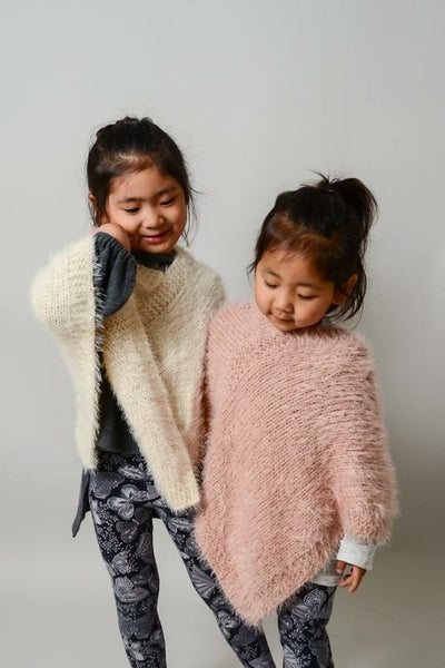 Kids Fuzzy Fashion Poncho