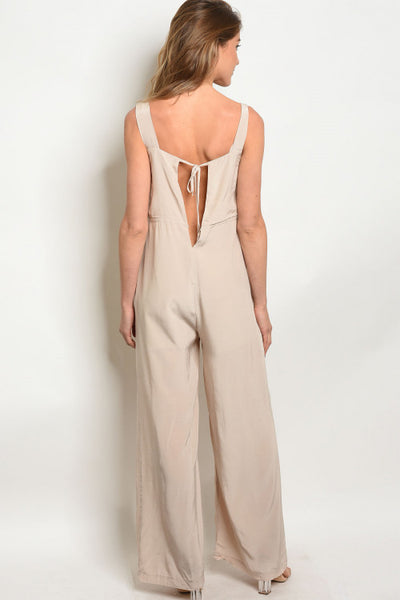 Scoop Neck With Pockets Jumpsuit