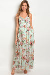 MINT FLORAL DRESS