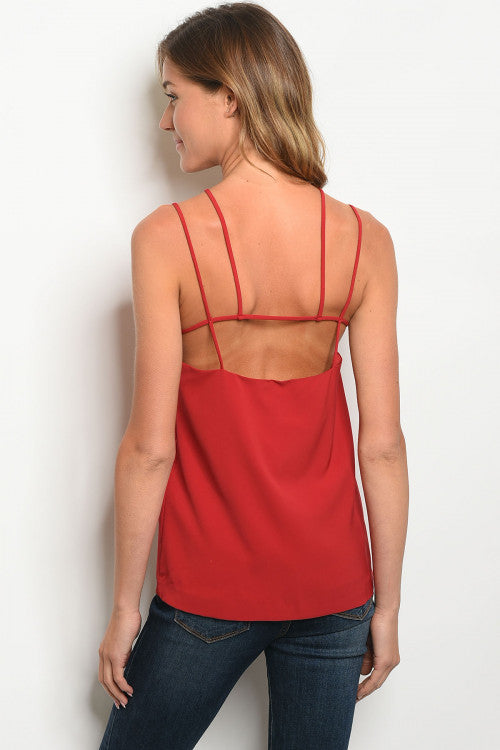 Sleeveless Harness Neck Tank